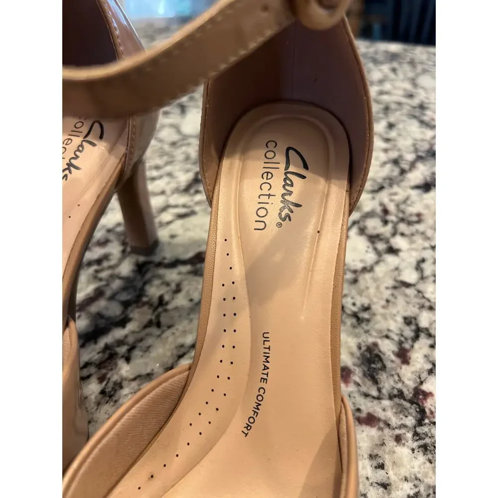 Clarks round toe nude pump women’s size 8.5 - Picture 7 of 15